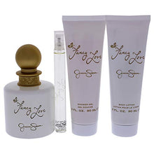 Load image into Gallery viewer, Fancy Love by Jessica Simpson for Women - 4 Pc Gift Set 3.4oz EDP Spray, 0.34oz EDP Mini Spray, 3oz Body Lotion, 3oz Bath &amp; Shower Crème
