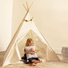 Load image into Gallery viewer, Kids Teepee Tent for Kids - with Light String | Teepee Tent for Kids | Kids Play Tent | Kids Teepee Play Tent | Toddler Teepee Tent for Girls &amp; Boys

