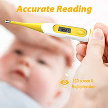Load image into Gallery viewer, Digital Medical Thermometer for Fever - Oral, Rectal and Underarm Thermometer for Adults, Kids &amp; Babies (Yellow)
