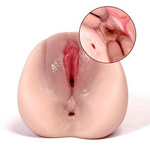 Load image into Gallery viewer, 3D Realistic Pockèt-pûssy Medical Silicone Másturbátor Cup Sêx Women Torso Dôlls with Double Holes Hand Held Blow Job Cup
