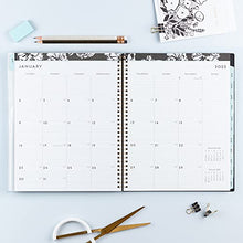 Load image into Gallery viewer, Blue Sky 2022 Weekly &amp; Monthly Planner, 8.5" x 11", Flexible Cover, Wirebound, Baccara Dark (110211-22)

