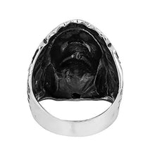 Load image into Gallery viewer, AeraVida Abalone Shell Native American Style .925 Sterling Silver Ring (11)

