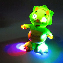 Load image into Gallery viewer, KGUANG Cartoon Cute Baby Dinosaur Triceratops Shaking Swing Walking Music Colorful Lights Children Dancing Dinosaur Toys 2-7 Years Old Boys and Girls Birthday
