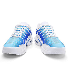 Load image into Gallery viewer, Men's Running Shoes Air Cushion Cross Trainer Shoes Fashion Athletics Sport Sneakers Tennis Basketball Zapatillas de Hombre White Blue
