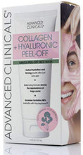 Load image into Gallery viewer, Advanced Clinicals Collagen + Hyaluronic Acid Anti-Aging Peel-Off Face Mask Hydrating, Tightening, Firming Vegan Peel Off Face Masks Smooth Wrinkles &amp; Pores, Even Skin Tone (3.4oz)
