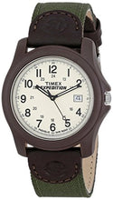 Load image into Gallery viewer, Timex Men's T49101 Expedition Camper Green Nylon/Leather Strap Watch
