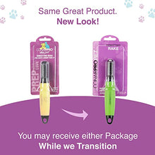 Load image into Gallery viewer, CONAIRPRO dog &amp; cat Dog Brush for Shedding, Ideal for Pets with 2" Coats Rake to Help Reduce Heavy Undercoat
