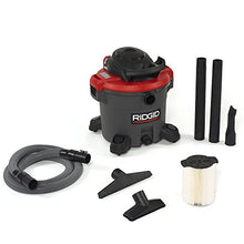 Load image into Gallery viewer, RIDGID 50323 1200RV Wet Dry Vacuum, 12-Gallon Shop Vacuum with 5.0 Peak HP Motor, Casters, Pro Hose, Drain, Blower Port, Accessory Storage
