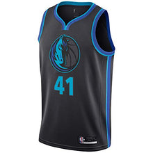 Load image into Gallery viewer, Outerstuff Dirk Nowitzki Dallas Mavericks #41 Official Youth 8-20 Swingman Jersey (Small 8, Dirk Nowitzki Dallas Gray City Edtion)
