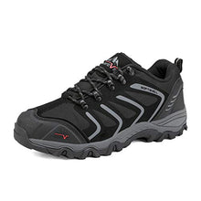 Load image into Gallery viewer, NORTIV 8 Men's Low Top Waterproof Hiking Shoes Outdoor Lightweight Backpacking Trekking Trails 160448-low Black Dark Grey Size 6.5 M US
