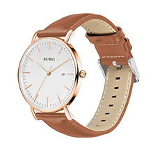 Load image into Gallery viewer, BUREI Men's Fashion Luxury Automatic Watch with Date Window Sapphire Crystal Stainless Steel Band and Cas
