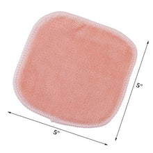 Load image into Gallery viewer, Polyte Premium Hypoallergenic Chemical Free Microfiber Fleece Makeup Remover and Facial Cleansing Cloth, 5 x 5 in, 10 Pack (Light Coral)
