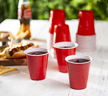 Load image into Gallery viewer, Disposable Party Plastic Cups [40 Pack - 12 oz.] Red Drinking Cups
