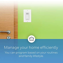 Load image into Gallery viewer, Honeywell Home 7-Day Programmable Light Switch Timer, Energy Saving, up to 7 On-and-Off Programs, (RPLS730B)
