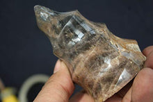 Load image into Gallery viewer, Crystal, 255G Natural Black Moonstone Crystal Healing Chakra Aura Torch Shape K12

