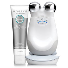 Load image into Gallery viewer, NuFACE Advanced Facial Toning Kit Trinity Facial Trainer Device + Hydrating LeaveOn Gel Primer Skin Care Device to Lift Contour Tone Skin + Reduce Look of Wrinkles AtHome System, White
