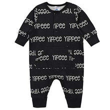 Load image into Gallery viewer, Grow by Gerber Baby Boys Organic 3-Pack Coverall Set, Black/White/Grey/Blue, Newborn

