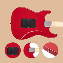 Load image into Gallery viewer, GLARRY 39" Full Size Electric Guitar for Music Lover Beginner with 20W Amp and Accessories Pack Guitar Bag (Red)…
