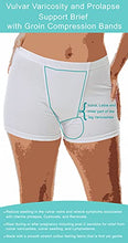 Load image into Gallery viewer, Vulvar Varicosity and Prolapse Support Boy-Leg Brief with Groin Compression Bands - Black - Medium
