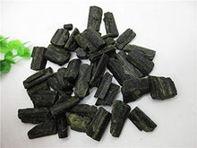 Load image into Gallery viewer, Dalas Raw Natural Green Tourmaline Schorl Crystal Gem Original Mineral Specimen Rough Stone

