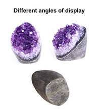 Load image into Gallery viewer, AMOYSTONE Natural Amethyst Quartz Cluster 1-2 LBS Crystal Stone Purple Small Irregular for Healing Reiki Home Decoration
