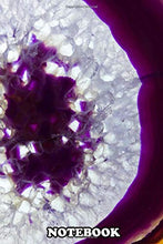 Load image into Gallery viewer, Notebook: Purple Agate , Journal for Writing, College Ruled Size 6" x 9", 110 Pages

