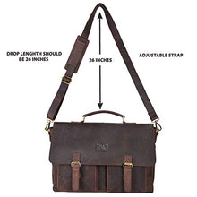 Load image into Gallery viewer, Laptop-Bag for Men and Women-Real Leather Messenger Bag Fits 18-Inch Laptop
