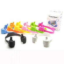 Load image into Gallery viewer, 8 Packs Thumbs up Cell Phone Holder, Multi-Colors Multi-AngleAdjustable Silicone Tablet Stand Portable Desktop Stands Compatible with Android Switch Nintendo Tablet
