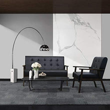 Load image into Gallery viewer, Mid-Century Retro Modern Living Room Sofa Set with Loveseat and Seating Sofa Chair, Couch and Lounge Chairs
