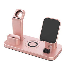 Load image into Gallery viewer, Wireless Charger Stand, CEREECOO 4 in 1 Wireless Charging Station Dock Compatible with iPhone 11/11pro/Xr/Xs/X/Max/8/8Plus/7/6/6s/5 Apple Watch6/5/4/3 AirPods/Airpods Pro (iWatch Charger Required)
