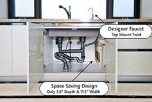 Load image into Gallery viewer, Watts Premier WP531417 RO Pure Plus Reverse Osmosis Filtration System with Top-Mount Twist Faucet, Brushed Nickel, Standard
