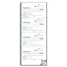 Load image into Gallery viewer, Rediform 23L119 Money and Rent Unnumbered Receipt Book, 5 1/2 x 2 3/4, Three-Part, 120 Sets/Book
