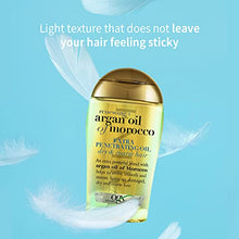 Load image into Gallery viewer, OGX Extra Strength Renewing + Argan Oil of Morocco Penetrating Hair Oil Treatment, Deep Moisturizing Serum for Dry, Damaged &amp; Coarse Hair, Paraben-Free, Sulfated-Surfactants Free, 3.3 fl oz
