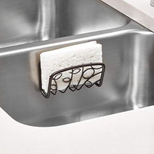 Load image into Gallery viewer, iDesign Twigz Sink Suction Holder for Sponges, Scrubbers, Soap in Kitchen, Bathroom, 5.15" x 5.2" x 2.3", Bronze
