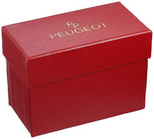 Load image into Gallery viewer, Peugeot Women's Crystal Bezel Boyfriend Watch, Easy to Read Dial with Colorful Leather Strap

