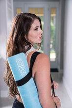 Load image into Gallery viewer, ZURA Ohm (Blue Relax Mat) - Eco-Friendly Combo Yoga Mat, Nonslip Grip w/Printed Microfiber - Extra Long - 3.5mm Thick, Soft - 100% Natural Rubber &amp; Non-Toxic, Machine Washable
