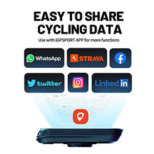 Load image into Gallery viewer, iGPSPORT BSC100S Bike Computer, Cycling Computer GPS Bike Speedometer Waterproof IPX7 with 2.6 inch Auto Backlight Screen, ANT+/BLE5.0 Sensors and 40 Hours Battery Life
