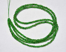 Load image into Gallery viewer, KALISA GEMS Beads Gemstone 16 Inch Tsavorite Garnet Rondelle Beads, Green Garnet Smooth Rondelles Beads, Gemstone Beads 2.5mm to 4mm Approx
