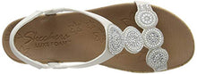 Load image into Gallery viewer, Skechers Women's Beverlee-Date Glam Sandal Wedge, White, 6
