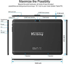 Load image into Gallery viewer, Tablet 10 inch Android 9.0 Pie(Google Certified),3G Unlocked Phablet with Dual sim Card Slots and Cameras,2+32GB Storage,6000Mah Battery,Tablet PC with WiFi,Bluetooth,GPS
