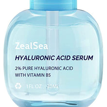 Load image into Gallery viewer, Hyaluronic Acid Serum for Face, with 2% Pure Hyaluronic Acid and Vitamin B5, Facial Serum Anti Aging Serum for Fine Lines and Wrinkles, Hydrate Plump and Repair Skin Suitable All Skin Types,1 Fl. Oz
