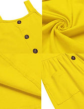 Load image into Gallery viewer, Arshiner Girls Dress Short Sleeve A Line Swing Skater Twirl Summer Dress Yellow 10 12
