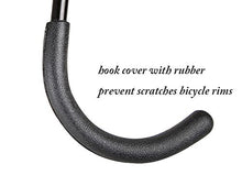 Load image into Gallery viewer, Wall Mount Bike Rack Dirza Bicycle Hanger Vertical Bike Storage System for Garage Indoor Shed - Heavy Duty Holds up to 65lbs - Easily Hang/Detach with Screws Pack of 2 Black
