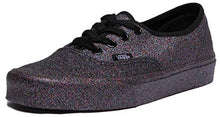 Load image into Gallery viewer, Vans Authentic Glit Womens Canvas Trainer in Black (UK 3, Black)
