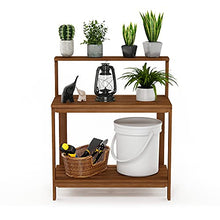 Load image into Gallery viewer, Furinno FG17478 Tioman Outdoor Patio Furniture Hardwood Potting Bench, Natural
