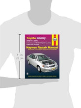 Load image into Gallery viewer, Toyota Camry, Avalon, Lexus ES 300/330 (02-06) &amp; Toyota Solara (02-08) Haynes Repair Manual (Does not include information specific to the 2005 and later 3.5L V6 engine.)
