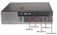 Load image into Gallery viewer, Dell OptiPlex 7010 USFF Computer Desktop PC, Intel i5 3.2GHz, 8GB Ram, 120GB SSD Drive, WiFi &amp; Bluetooth, Wireless Keyboard and Mouse, 24 Inch FHD Monitor, Webcam, Windows 10 (Renewed)

