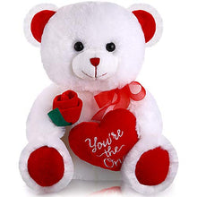 Load image into Gallery viewer, Plush Stuffed Animals 10 Inch Cute Plush Animals Holding Red Heart Soft Plush Toy for Valentine's Day, Wedding, Anniversary, Mother's Day, Birthday Present (Teddy Bear)
