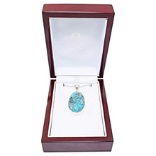 Load image into Gallery viewer, Starborn Persian Turquoise Pendant Necklace (22") Blue
