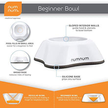 Load image into Gallery viewer, NumNum Beginner Bowl &amp; Pre-Spoon GOOtensil | Baby Bowl and 3 Spoon Set (First Stage + Second Stage) | BPA Free Silicone Self Feeding Baby + Toddler Dish &amp; Utensil
